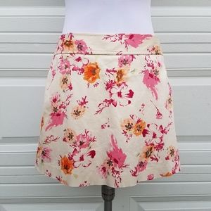 Ann Taylor Floral Skort